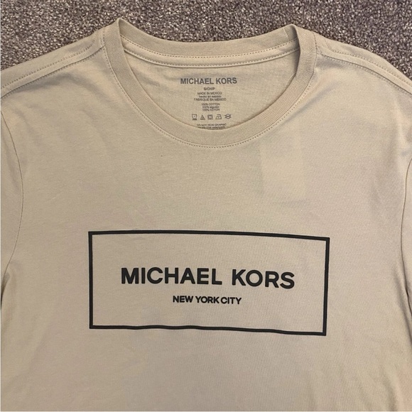 Michael Kors Men's Short Sleeves T-Shirt Dune Crew Neck Logo Size S - NWT $59 - Picture 3 of 10